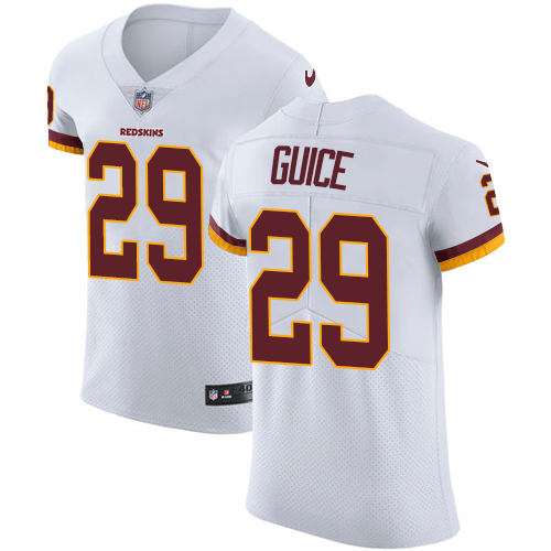 Nike Redskins #29 Derrius Guice White Men's Stitched NFL Vapor Untouchable Elite Jersey - Click Image to Close